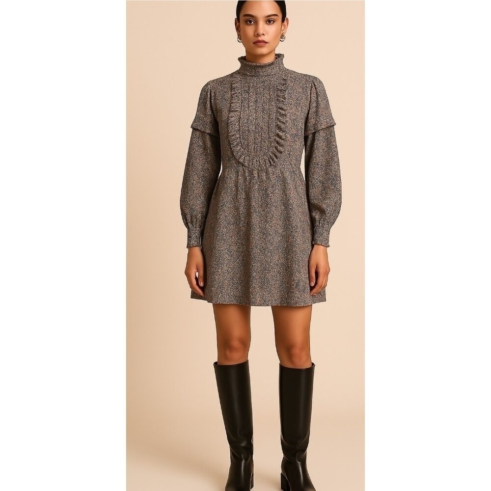 Walter Baker Women's Adriana Long Sleeve Floral Dress Boho style Size  10